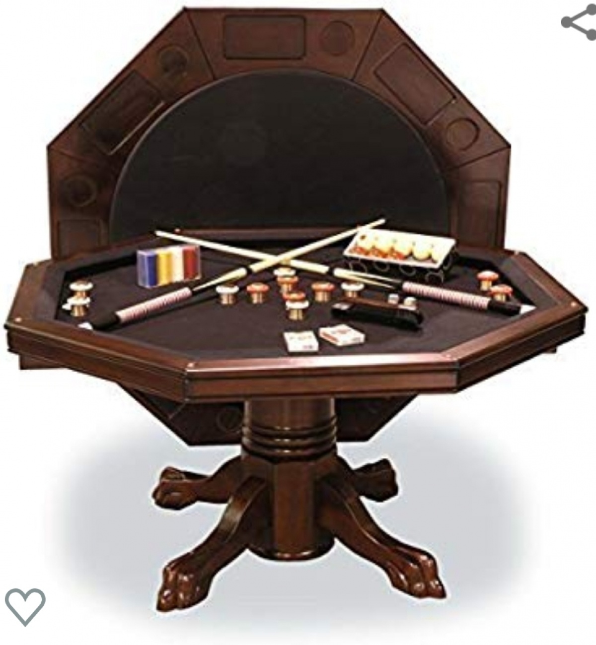 3-in-1 Game Table Mahogany 