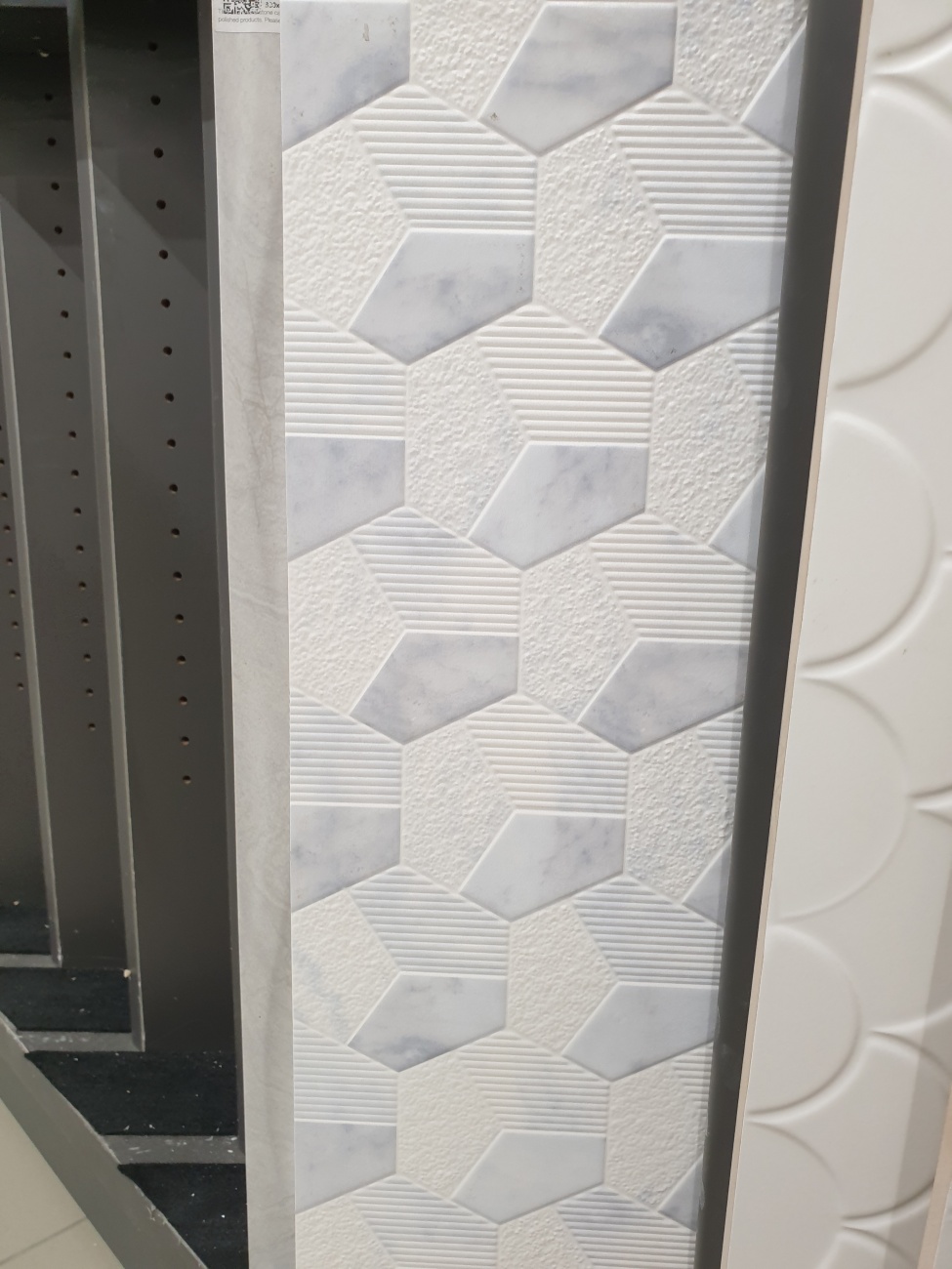 Above shower recess