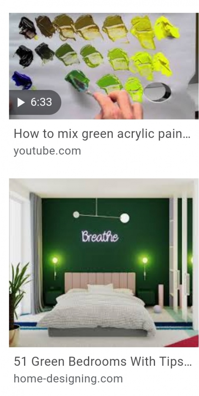 Accent green lighting