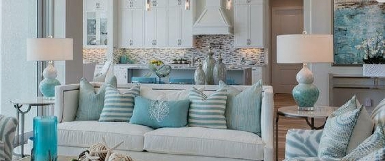 Accent with blue tones