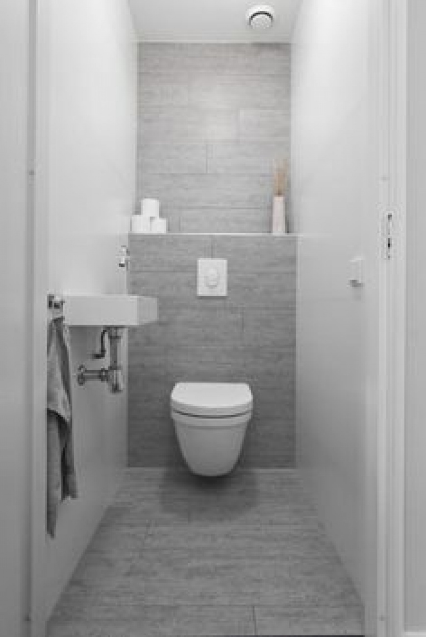 Achterwand toilet tegels