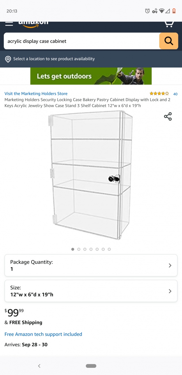 Action figure display case