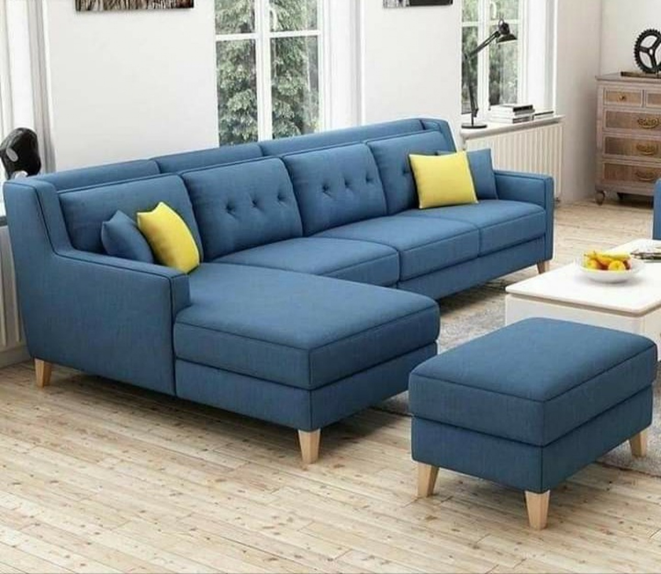 An L shaped couch for the living room