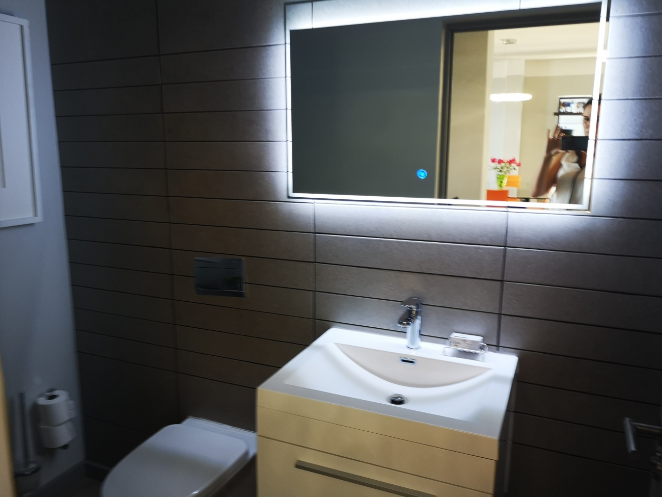 Bathroom mirror back lighting 
