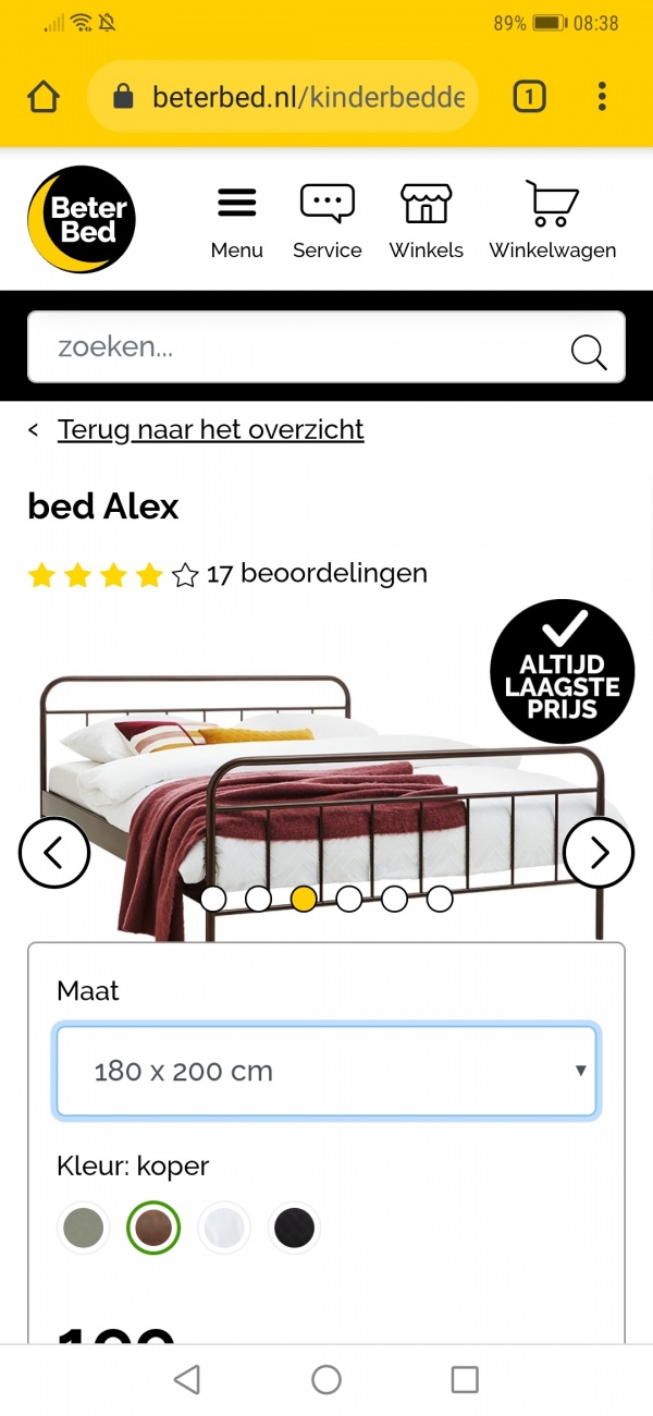Bed koper