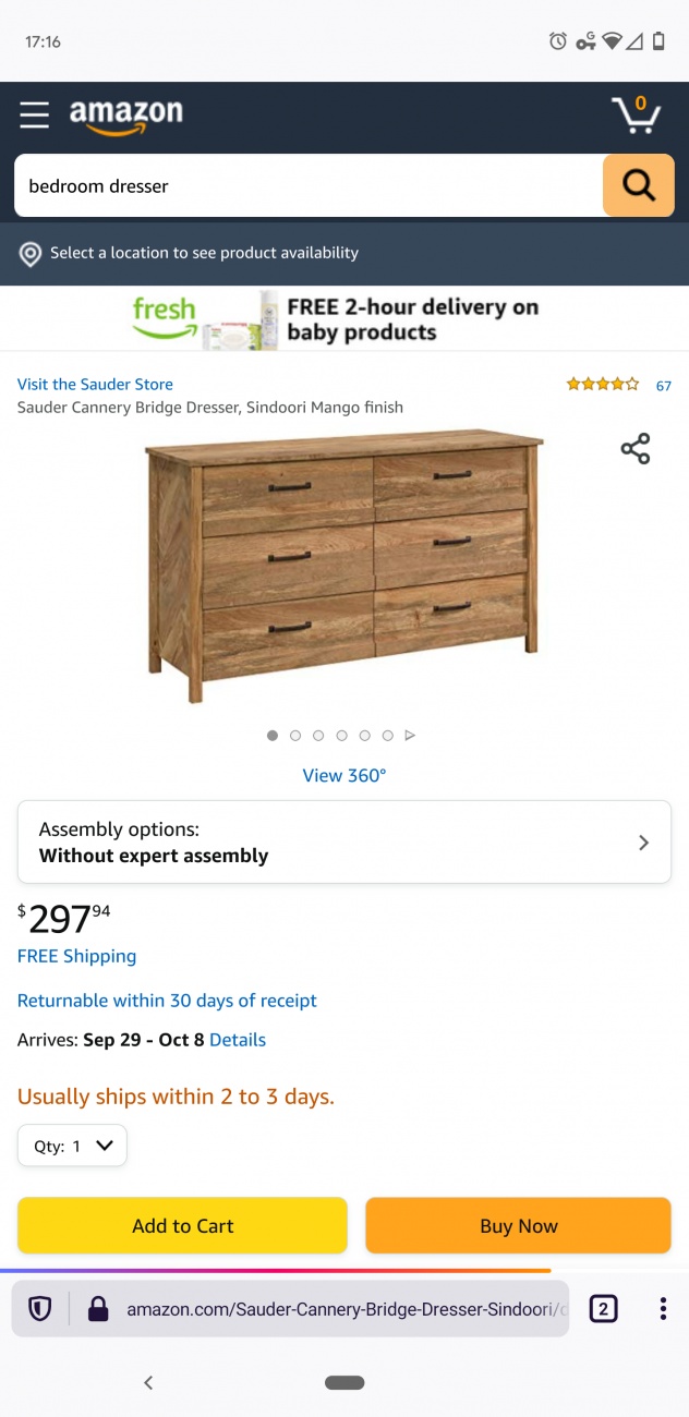 Bedroom dresser