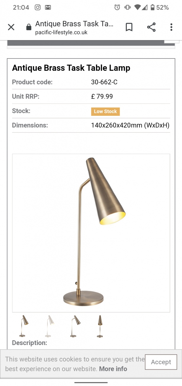 Bedside lamp