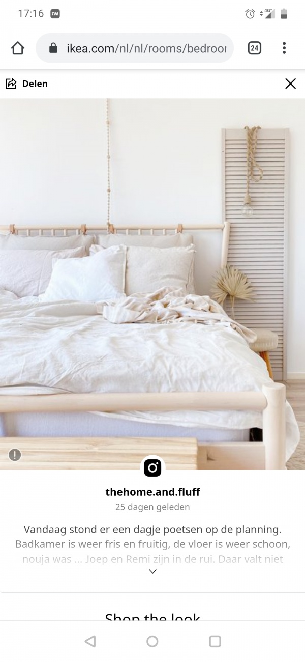 Bed slaapkamer