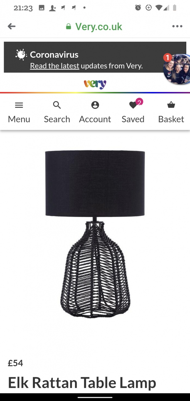 Black rattan light 