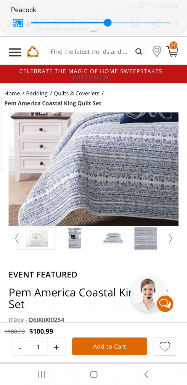 Blue quilt