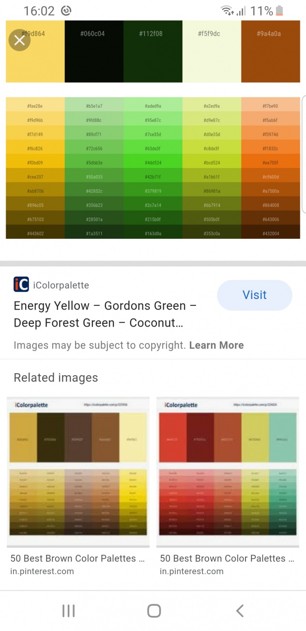 Colour chart 1