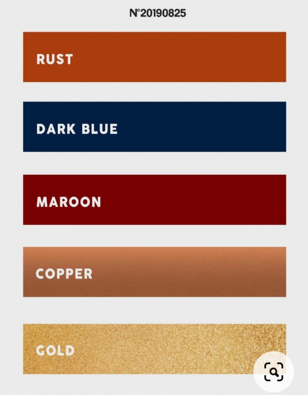 Colour chart 2