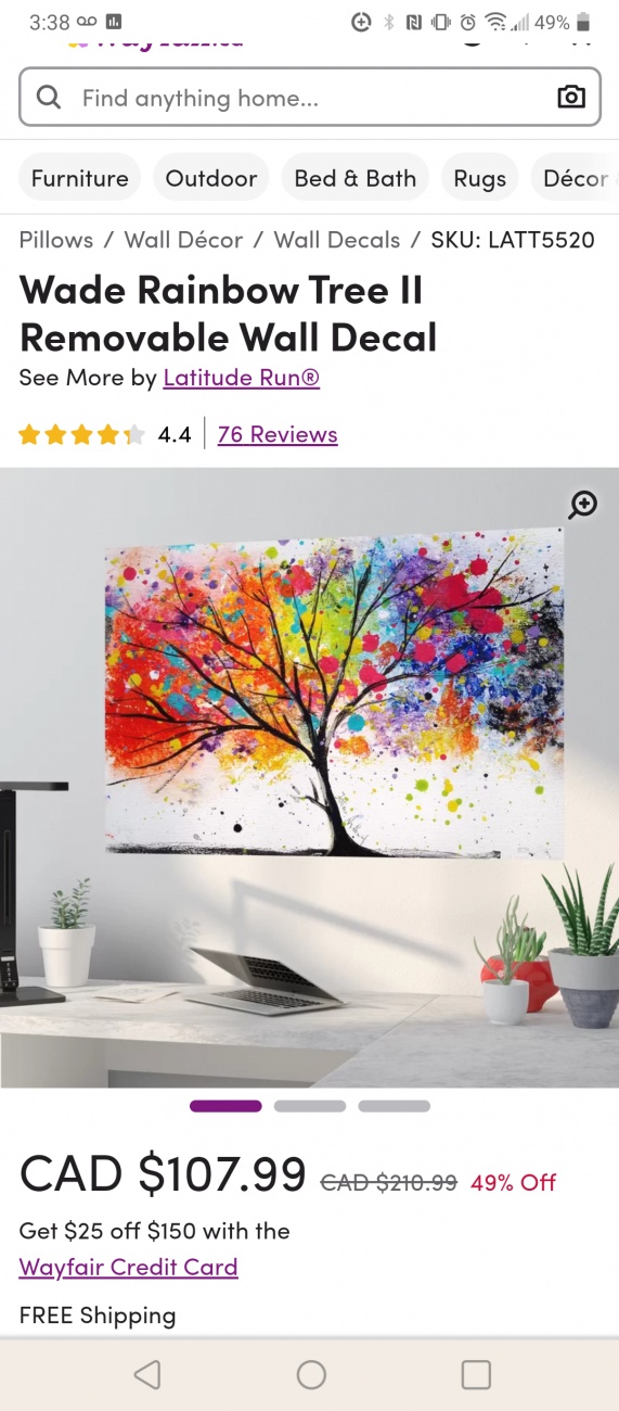 Colourful tree