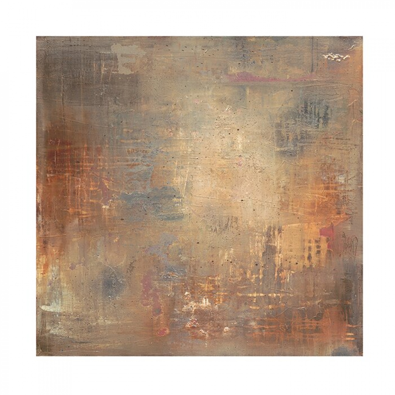 Copper wallpaper for alcoves