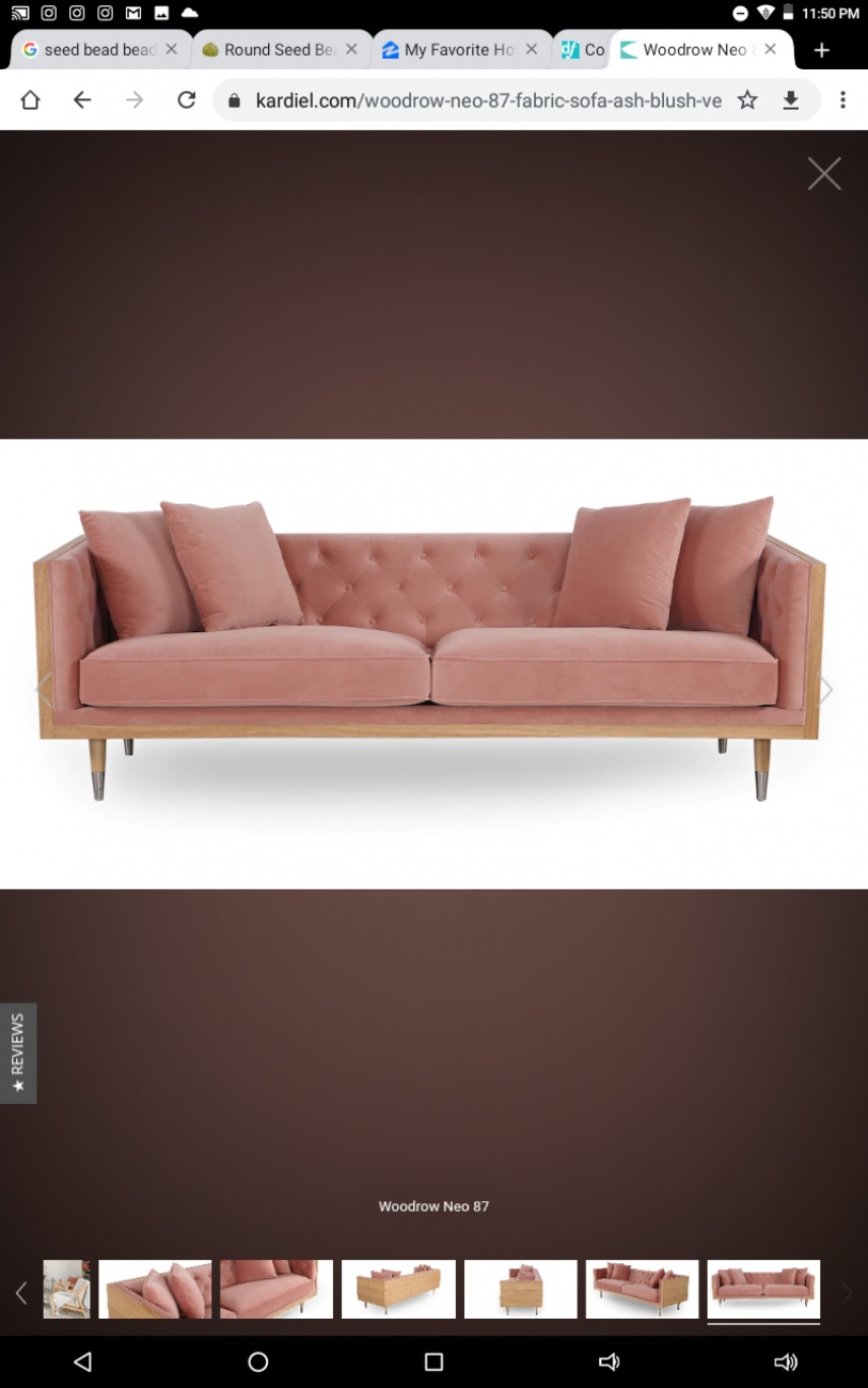 Coral sofa