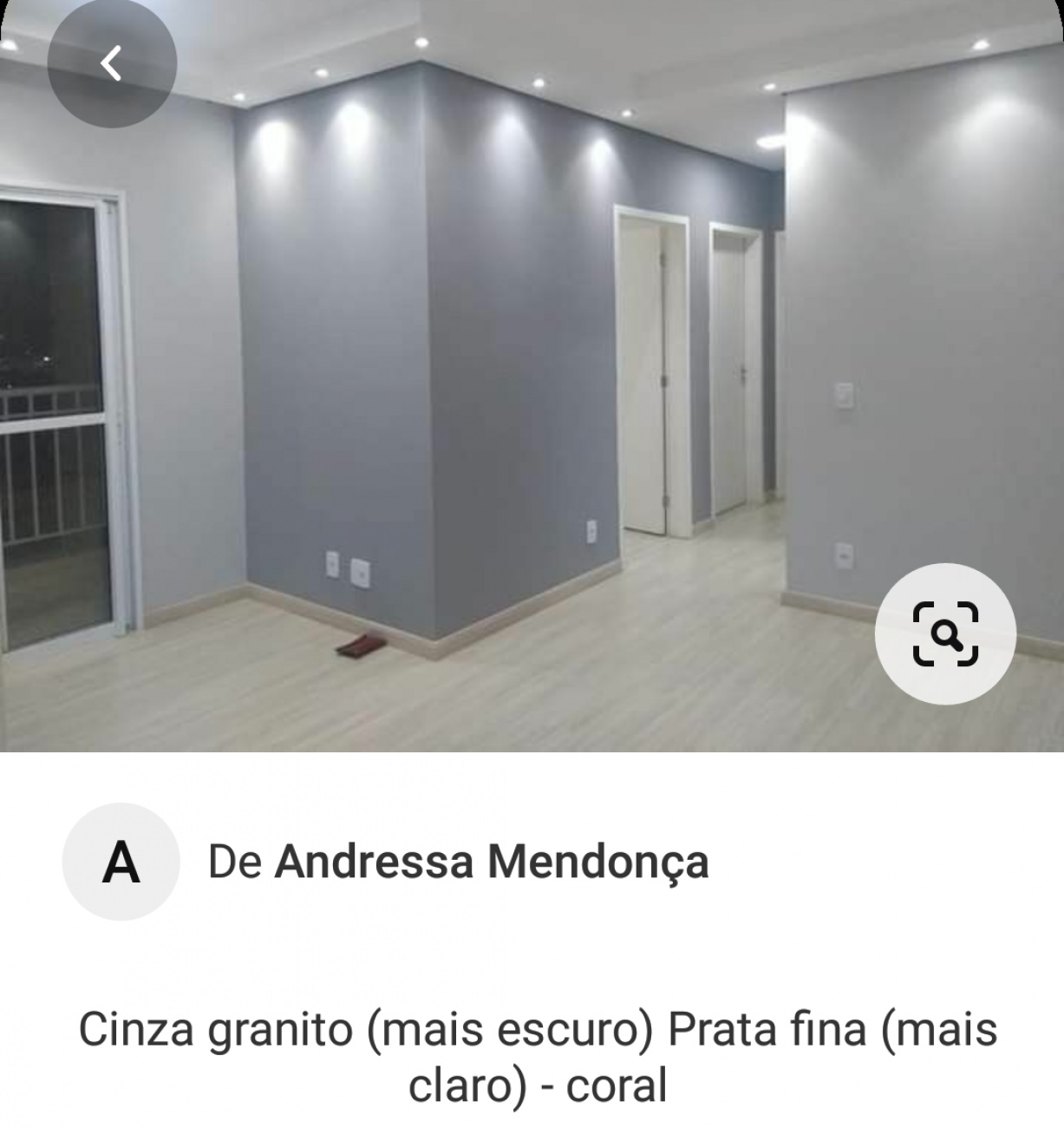 Cores da parede