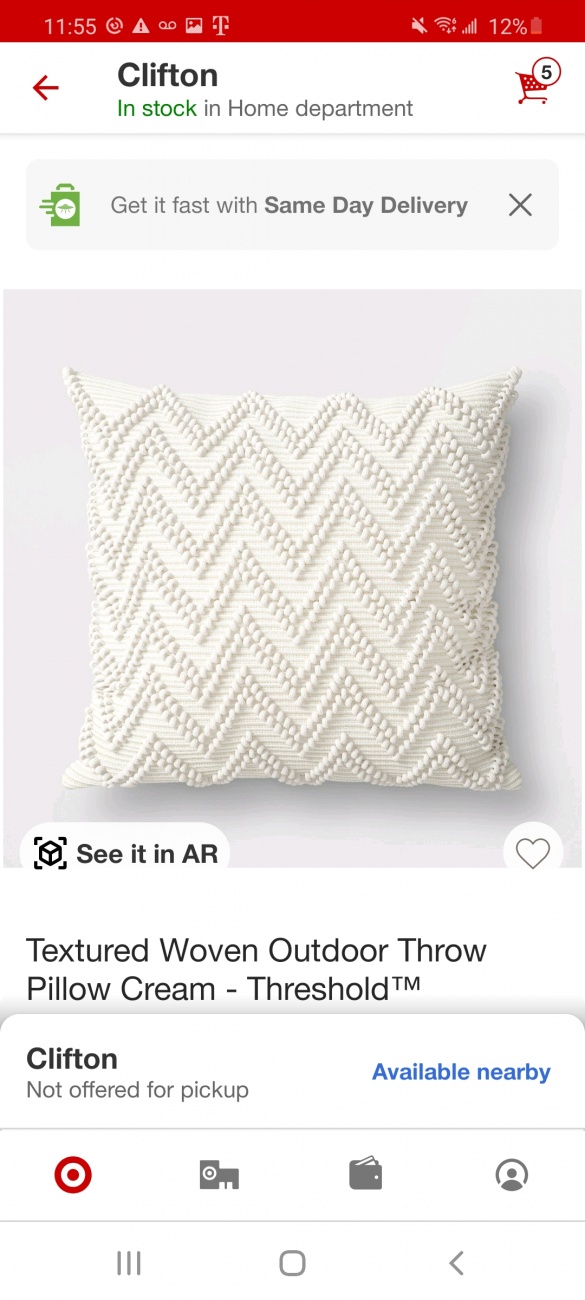 Cream pillow egg chair