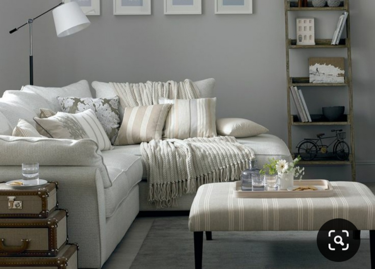 Cream sofa 