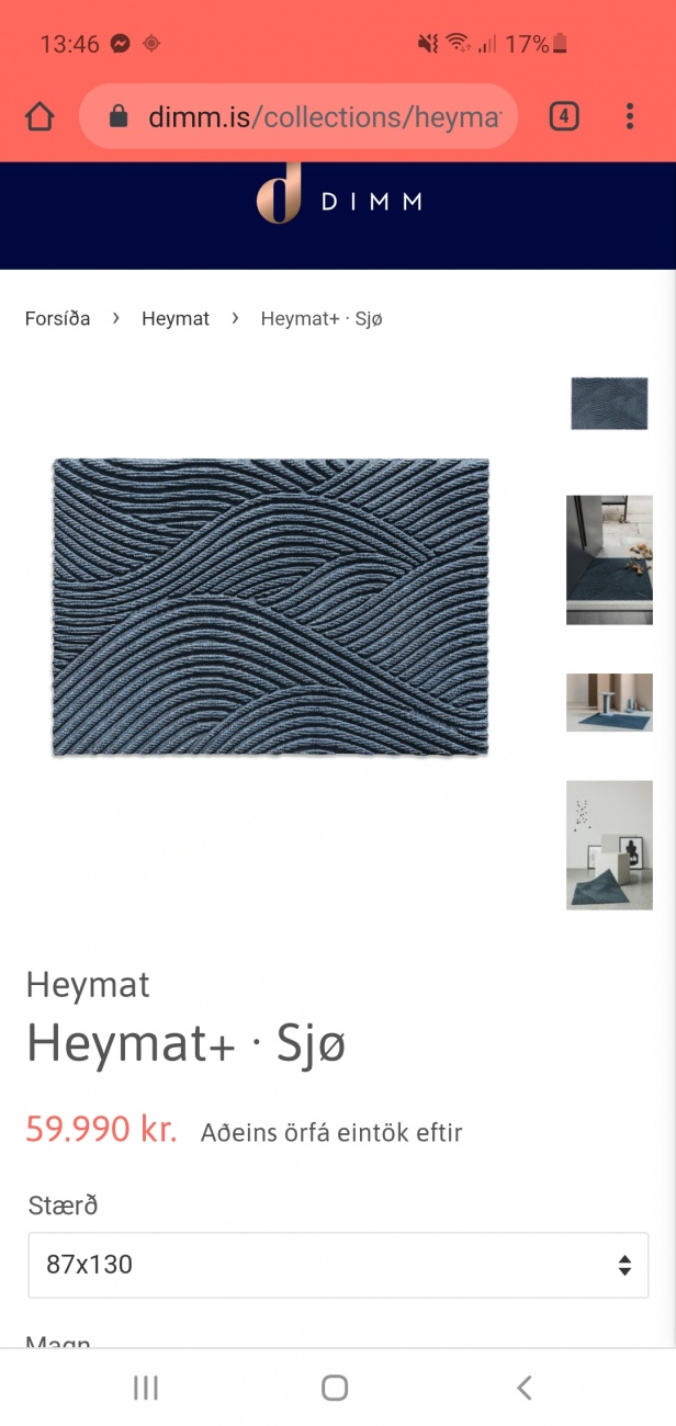 Dimm.is Heymat motta 59.990 kr 