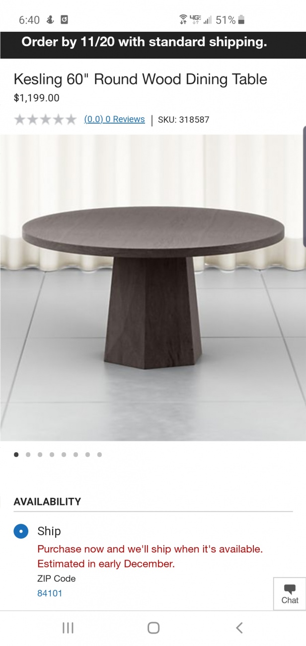 Dining table