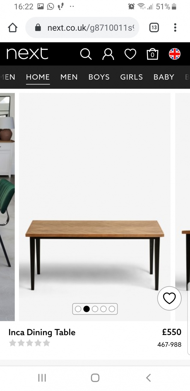 Dining table (Next)