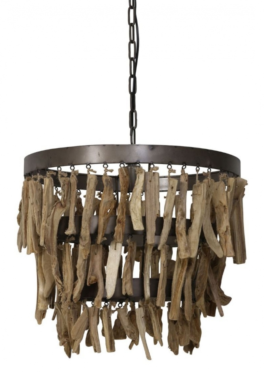 Drijfhouten hanglamp
