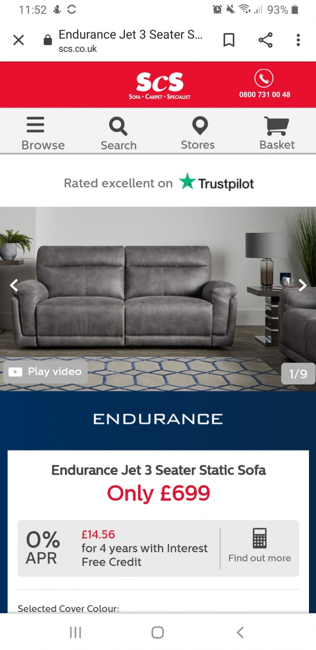 Endurance 3 seater couch