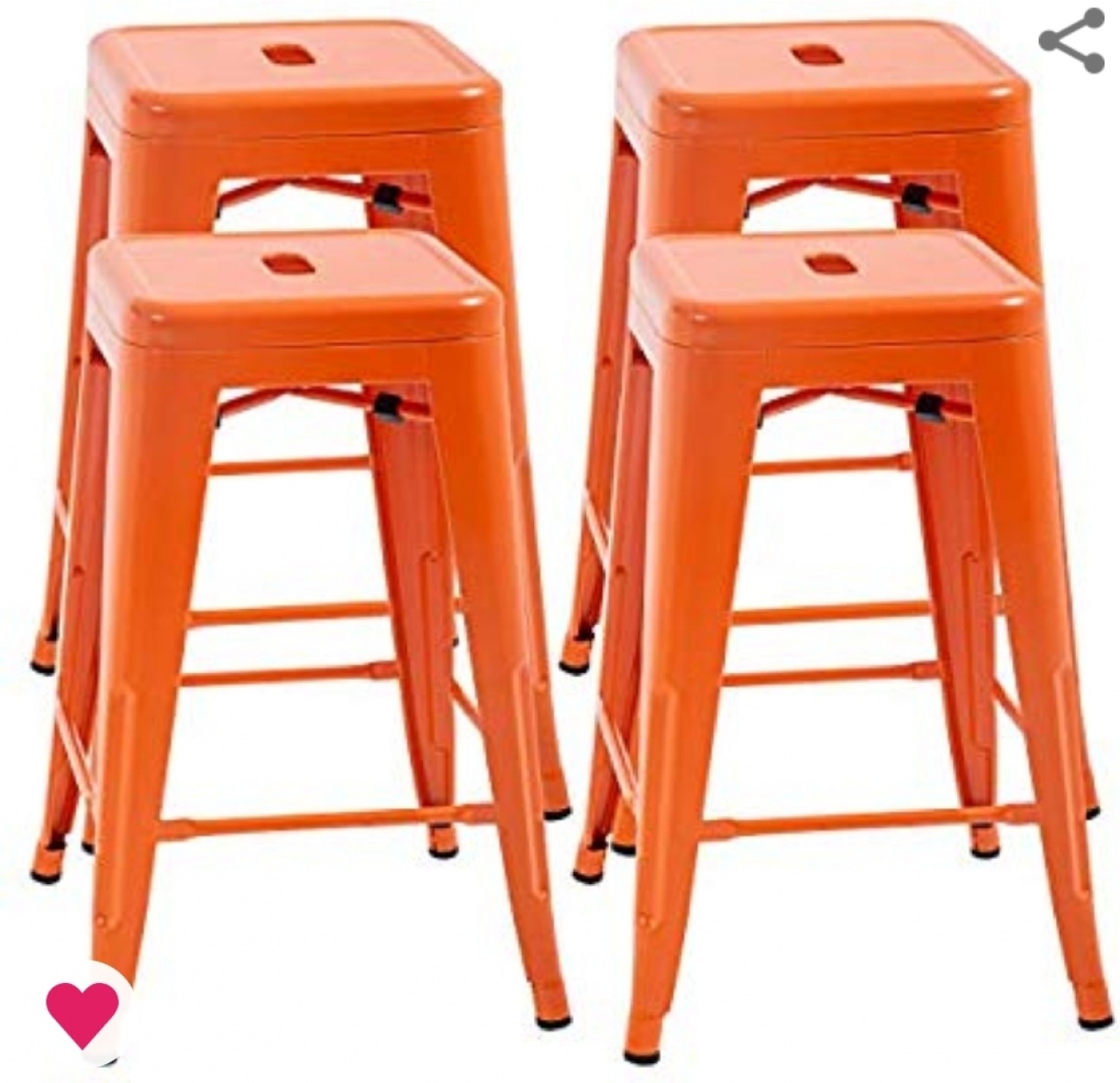 FDW Orange Barstools