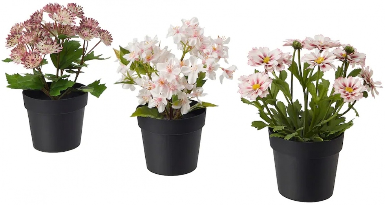 Fejka 3- Pack Flowers