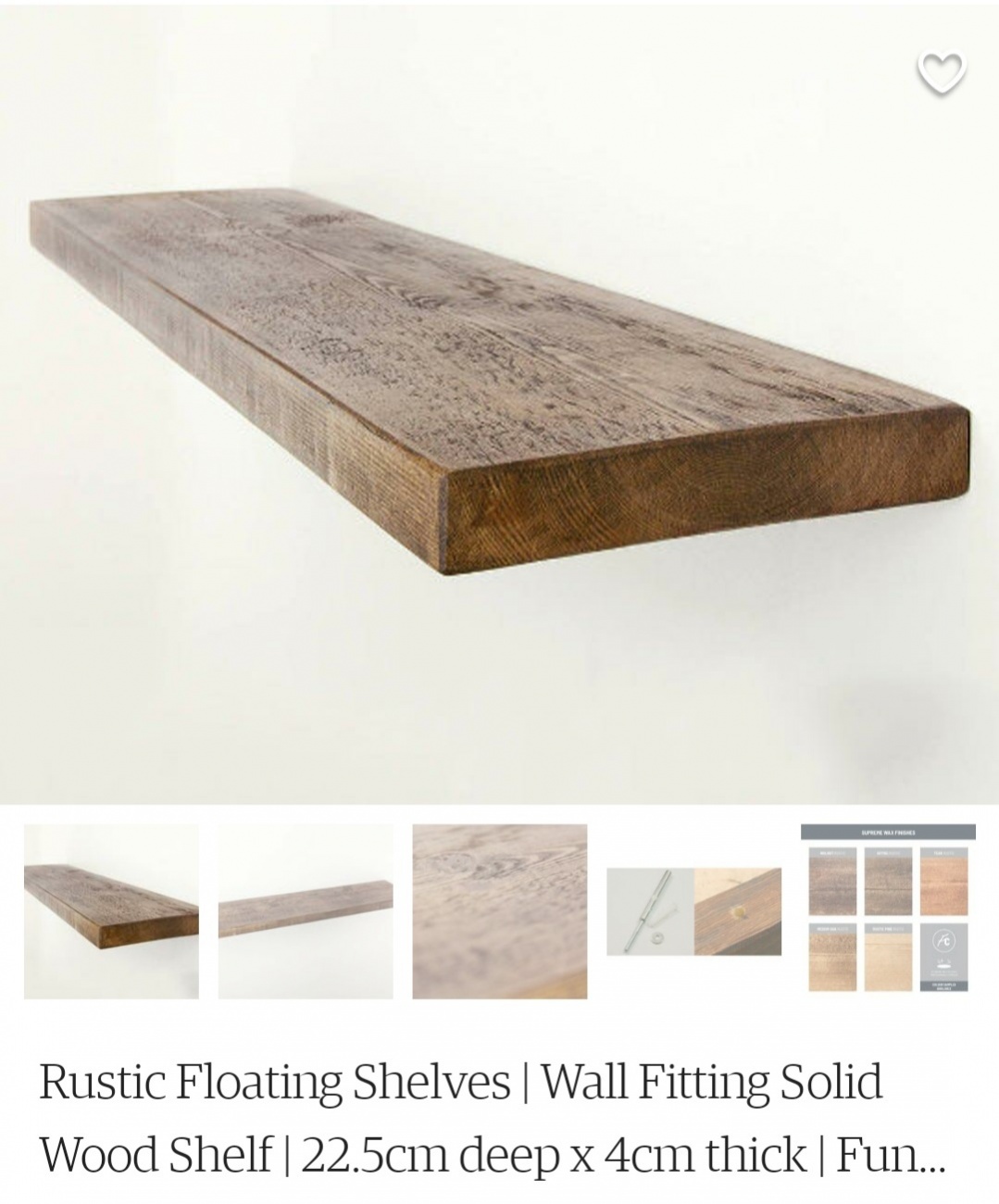 Floating shelves