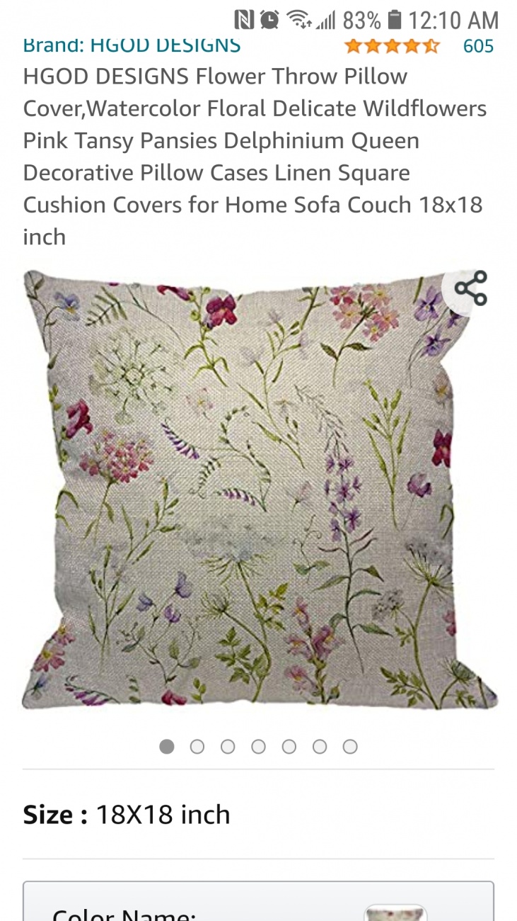 Floral pillow 