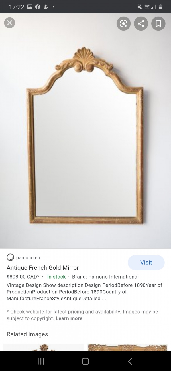 Gold mirror 
