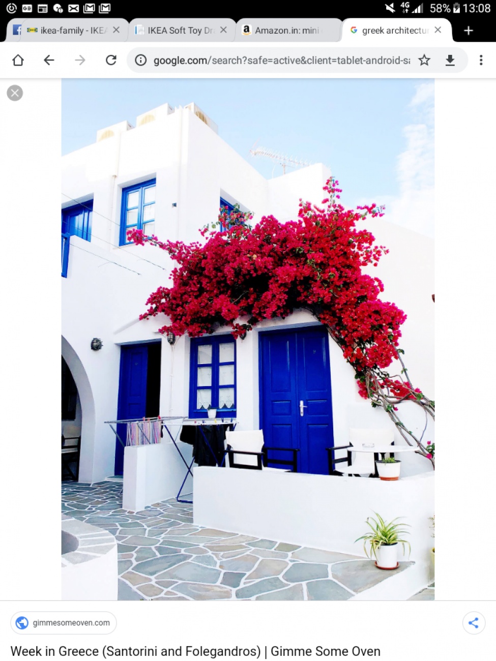 Greeko lvng rm- white n blue, rough r...