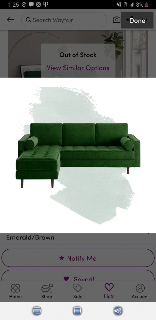 Green sectional 
