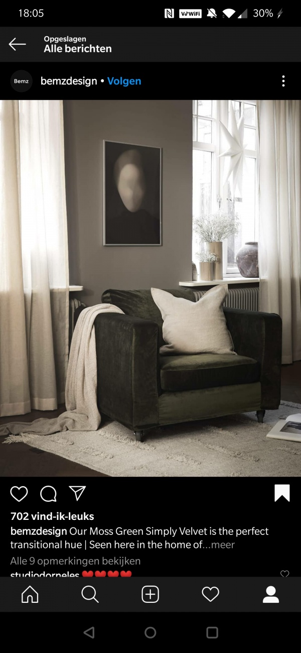 Green velvet couch
