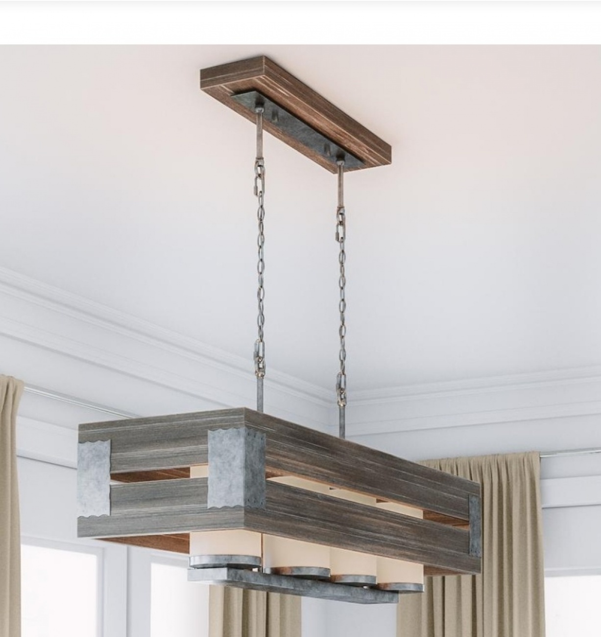 Grey farmhouse pendant 