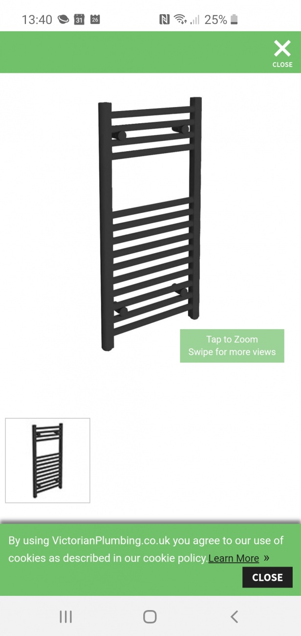 Heated towel rail