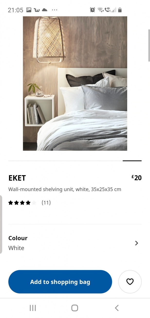 IKEA bedside 