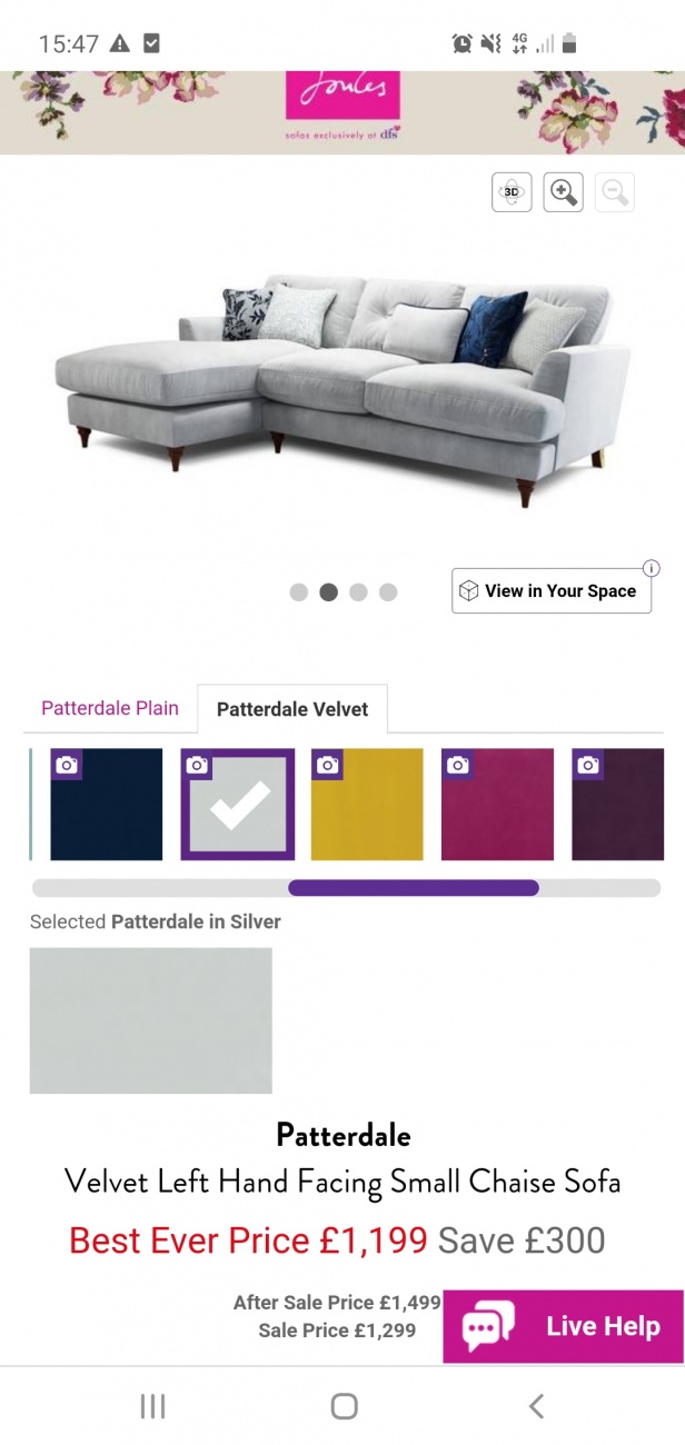 Joules sofa