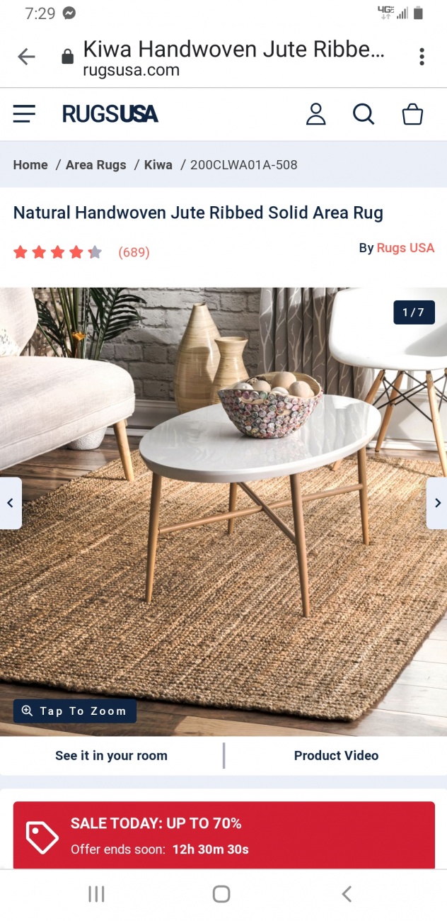 Jute rug