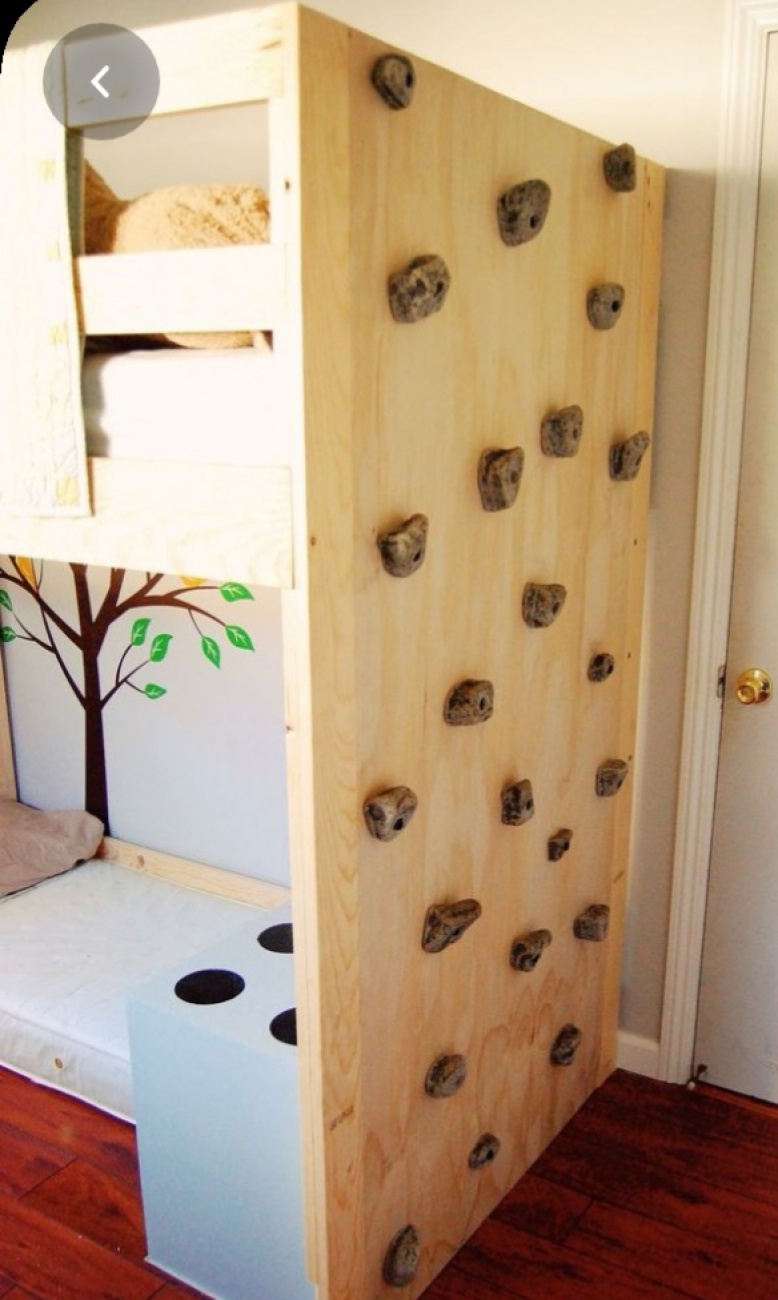 Klimstenen aan bed