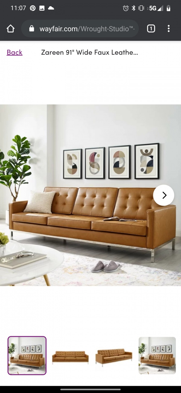 Leather sofa