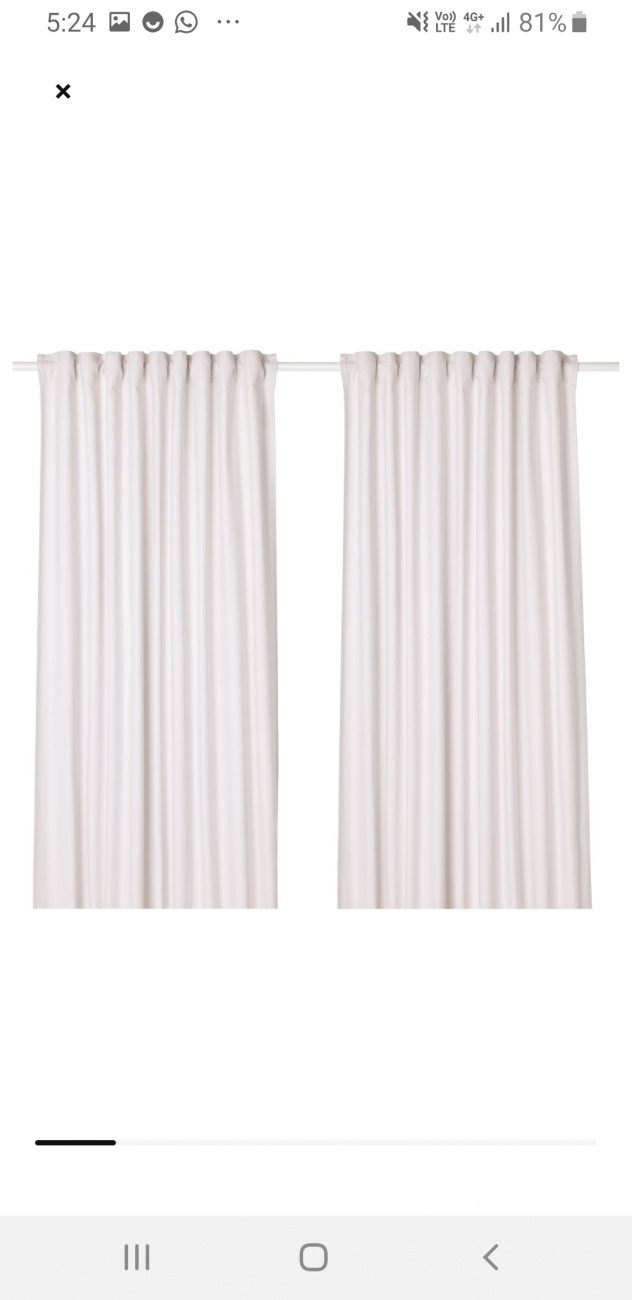 Light beige neutral curtains