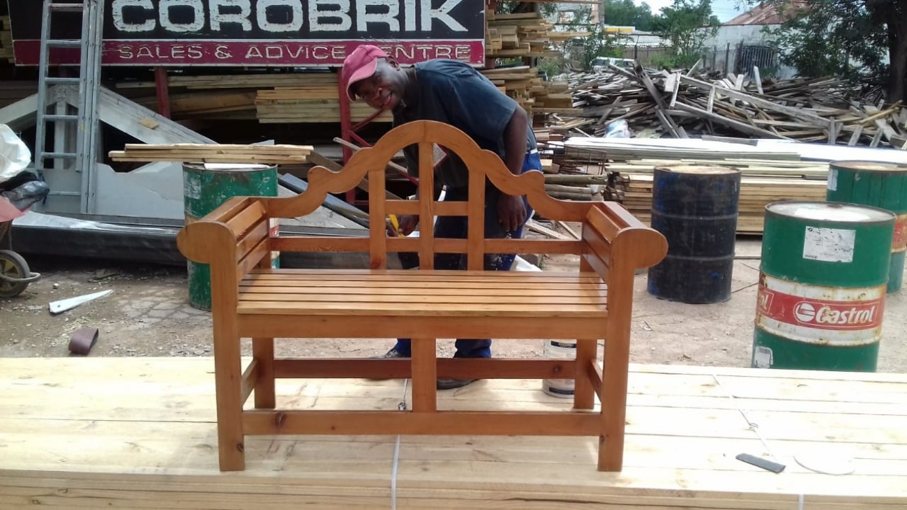 Light Grey Bench