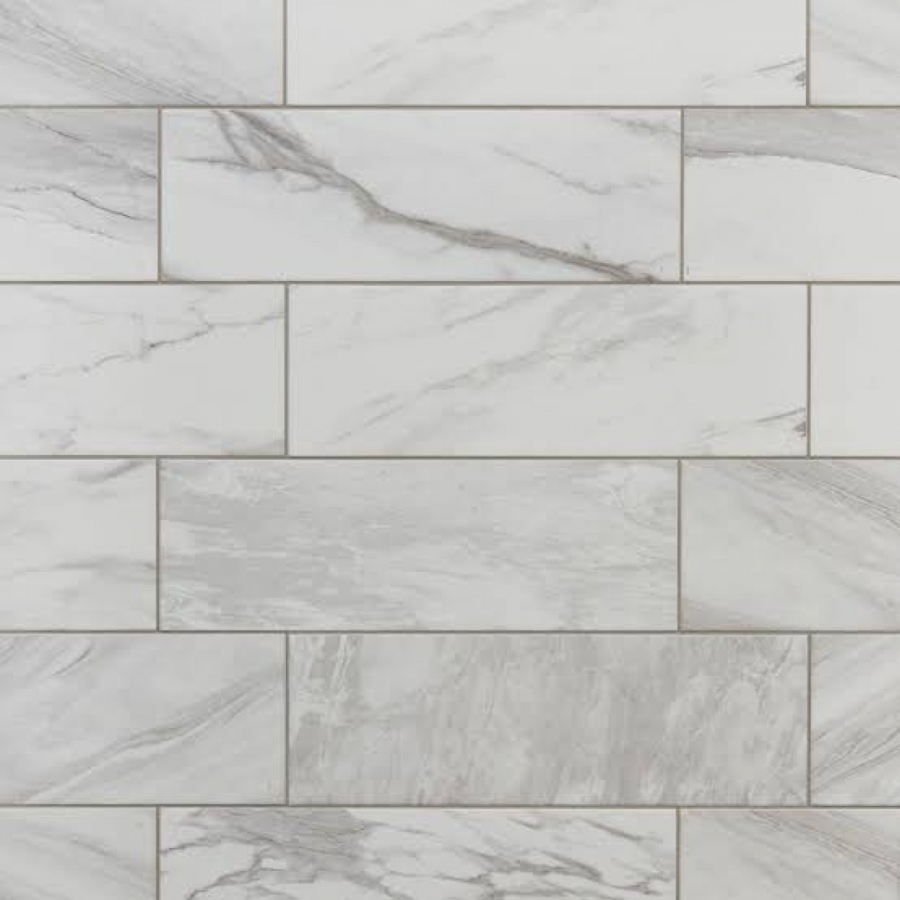 Marble subway tile for shower and toi...
