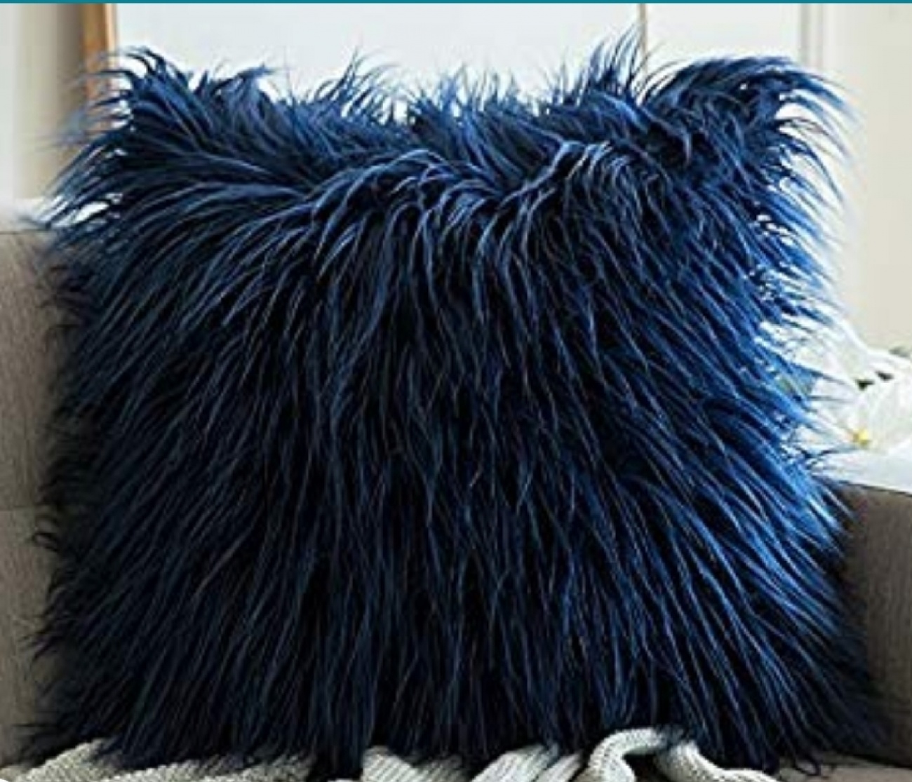 MIULEE Faux Fur Throw Pillows