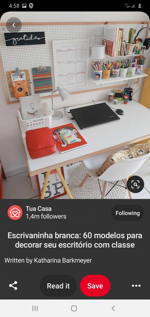 My study desk space