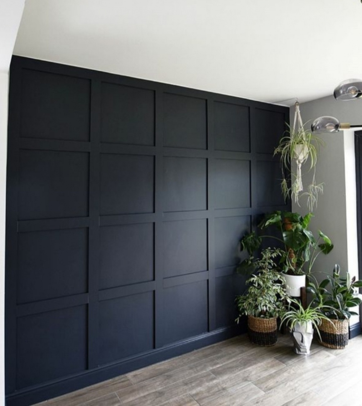 Navy panelling 