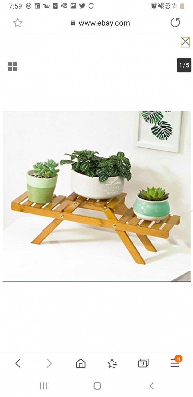 Plant stand for over desk 