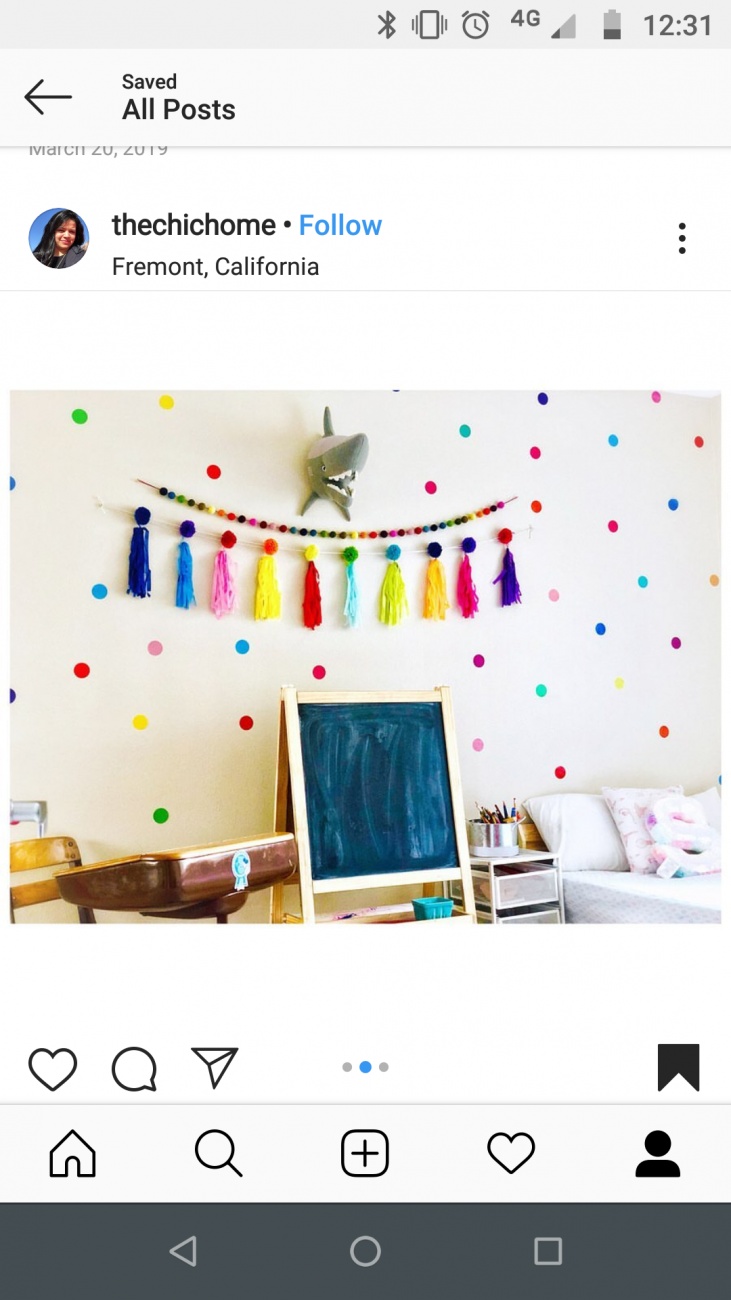 Polka dot wall